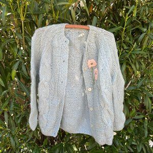 Vintage Italian Wool Knit Cardigan | Size S